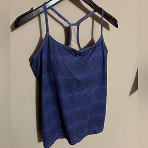 Fabletics workout tank purple with built in bra